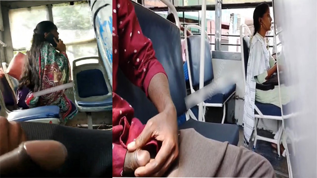 Daring Horny Guy Flash Dick Inside Bus Video