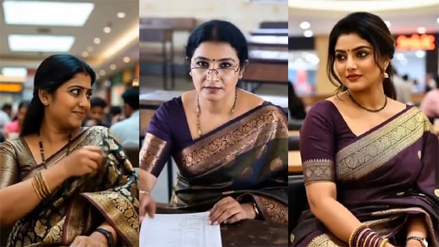 Beautiful Multiple Indian Office Lady Nude