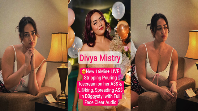 Divya Mistry Stripping Boobs Pressing New 16Min