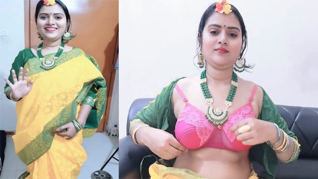 Tamil Wife Wedding Dress – Video Call Distance Husband