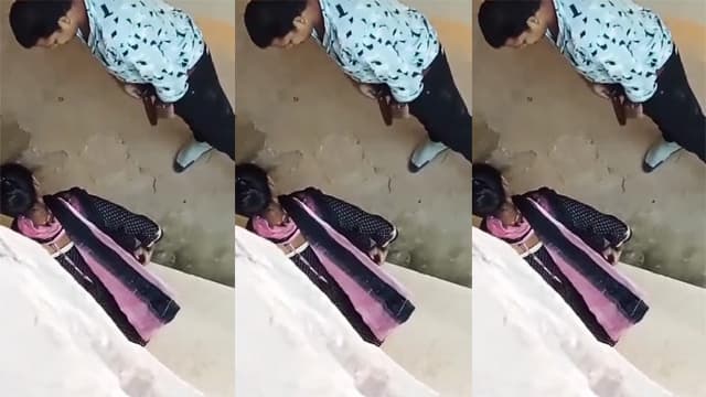 Desi Uncle Girl Hard Pound Behind Bus Stop Highway