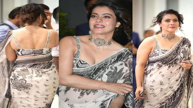 Young Bollywood Kajol Boob Press Viral Videos