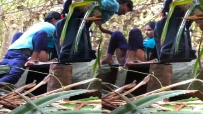 Young College Couple Quick Outdoor Fucking Videos