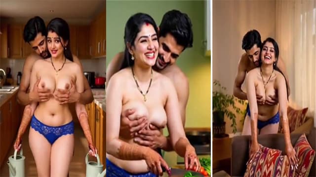 Mallu Bhabhi Boobs Presses His Nude Kinky Devar