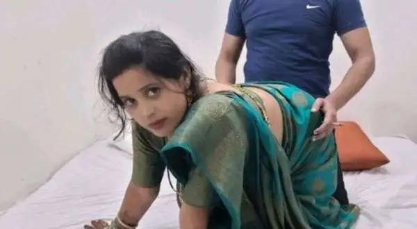 Horny Desi Cuckold Wife Blue Saree Hotel Cheating