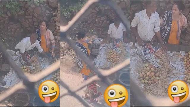 Horny Aunty Outdoor Handjob In Public Area HD
