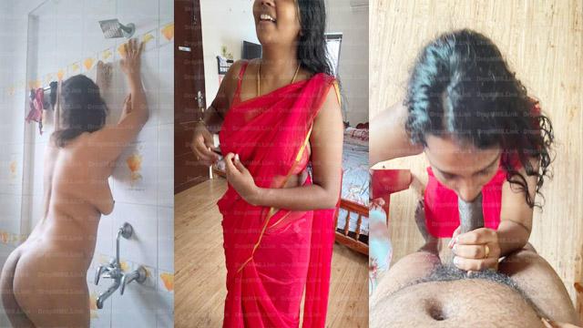 Red Saree Tamil Wife Intense Pussy Licking Fuck