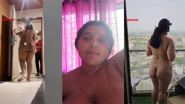 Horny Bhabi Doing Naked Dare With Delivery Guy MMS