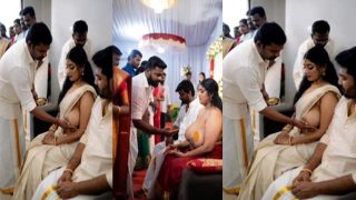 Kerala Malayali Woman Performing A Ritual Involving Breast Fondling