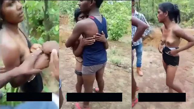 Villagers caught couple lovers fucking in the bush mms